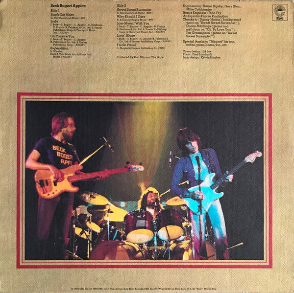 Release: Beck, Bogert & Appice-Vinyl-US-1973-KE 32140-1440578
