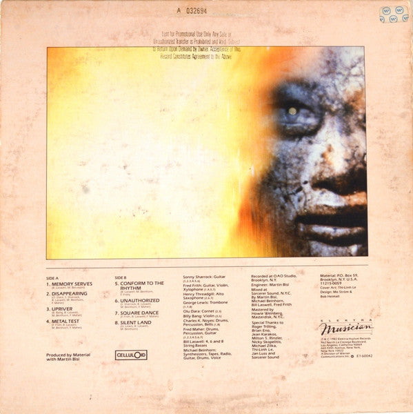 Release: Memory Serves-Vinyl-US-1982-E1-60042-4173545