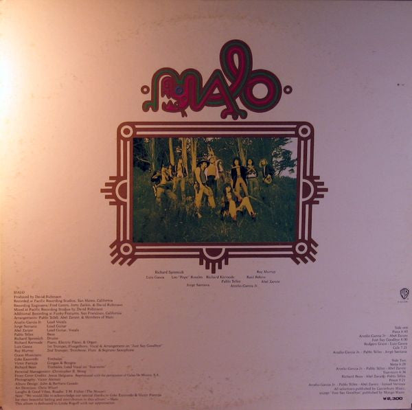 Release: Malo-Vinyl-Japan-1973-P-8210W-7420688