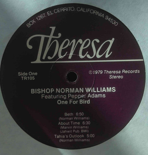 Master Release: One For Bird by Bishop Norman Williams