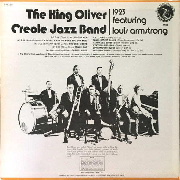Release: Archive Of Jazz Volume 1 - Louis Armstrong-Vinyl-US-1974-7133, OL 7133 (E)-2858554