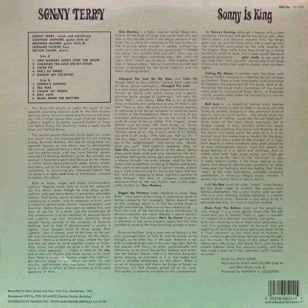 Master Release: Sonny Is King by Sonny Terry