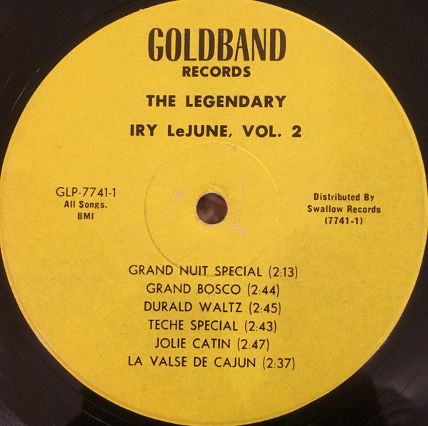 The Legendary Iry LeJune Vol. 2