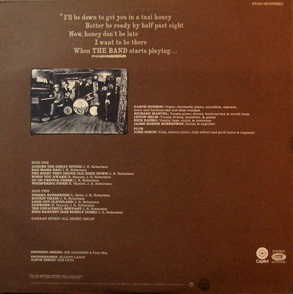 Release: The Band-Vinyl-US-1975-STAO-132-7586753