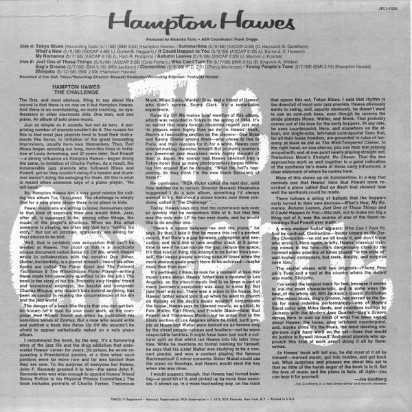 Master Release: The Challenge by Hampton Hawes