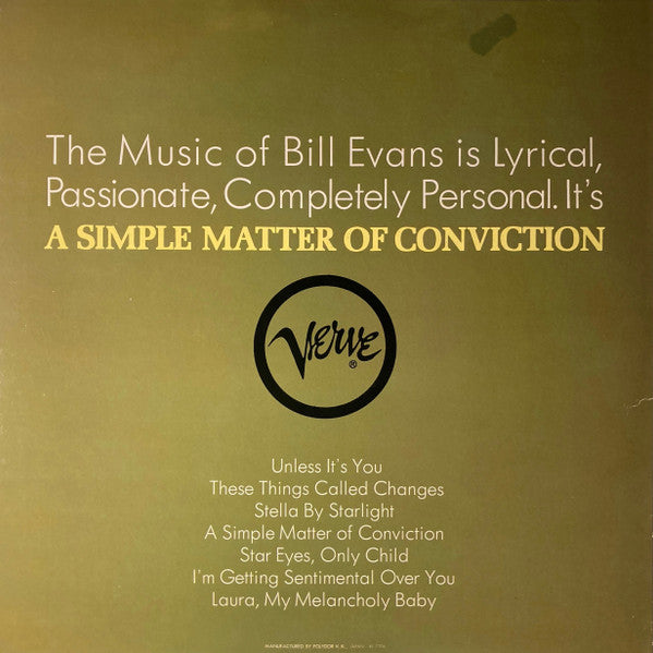 A Simple Matter Of Conviction