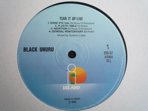 Release: Tear It Up - Live-Vinyl-Japan-1982-25S-57, 25S-57-4128029