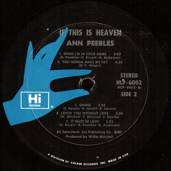 Master Release: If This Is Heaven by Ann Peebles