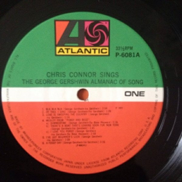 Release: Chris Connor Sings The George Gershwin Almanac Of Song-Vinyl-Japan-1972-P-6080~81A-5449792