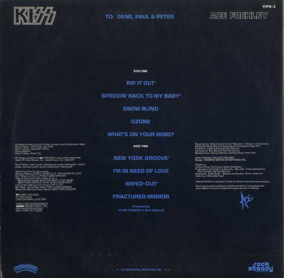 Release: Ace Frehley-Vinyl-Japan-1979-VIPD 3-2589346