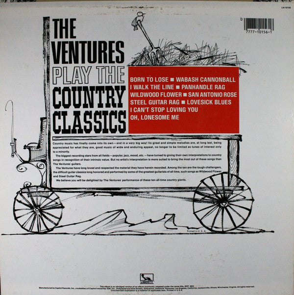 Release: The Ventures Play The Country Classics-Vinyl-US-1982-LN-10156-7622636