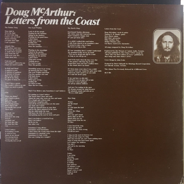 Master Release: Letters From The Coast by Doug McArthur