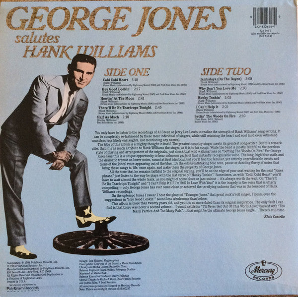 Master Release: Salutes Hank Williams by George Jones (2)
