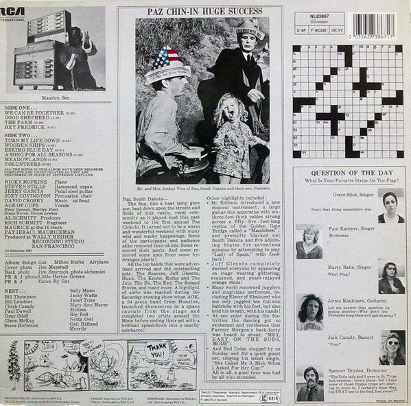 Master Release: Volunteers by Jefferson Airplane