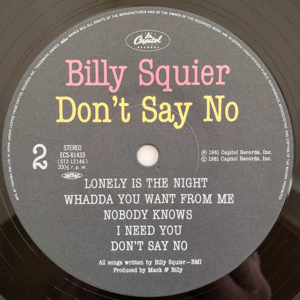 Don't Say No
