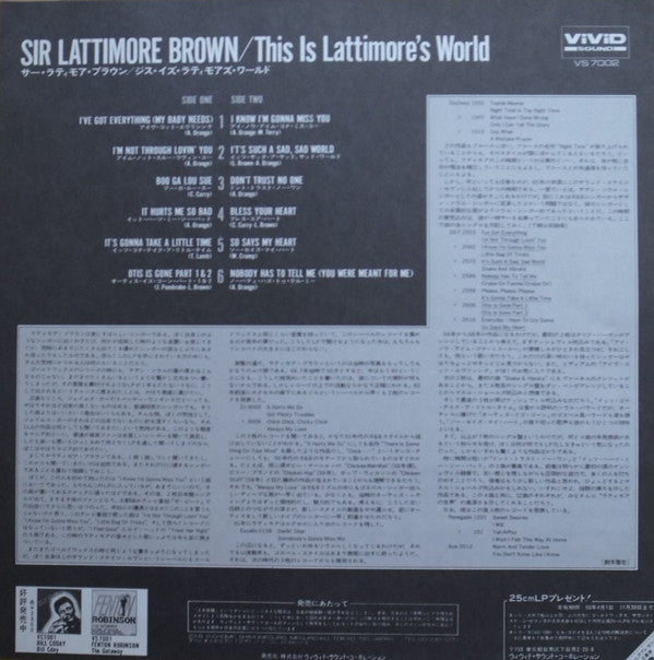 This Is Lattimore's World