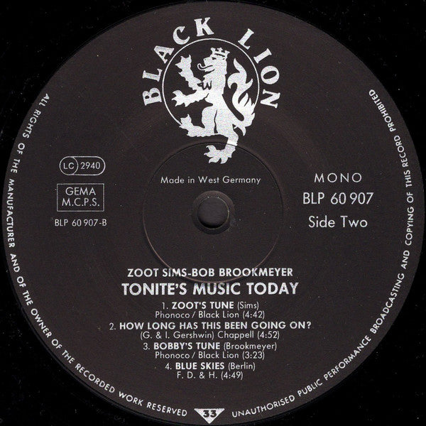 Tonite's Music Today