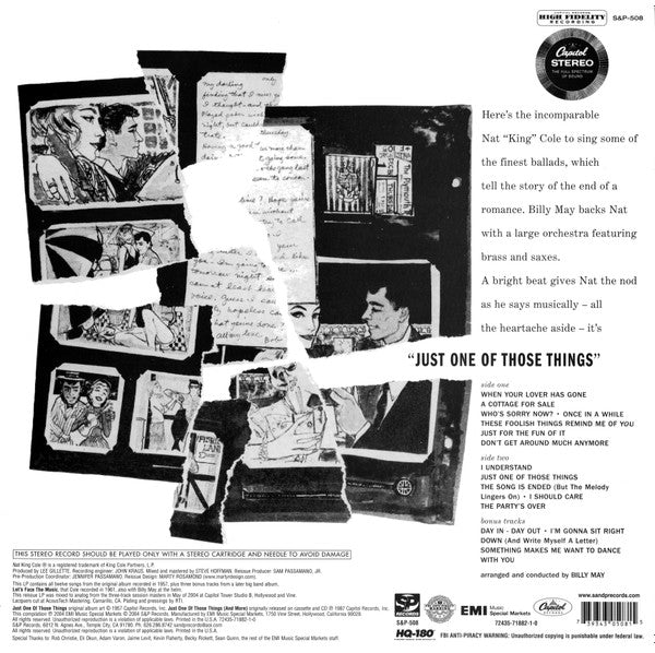 Release: Just One Of Those Things-Vinyl-US-2004-S&P-508, S&P-508, S&P-508-3079964