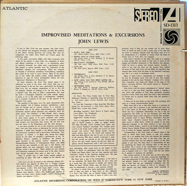 Release: Improvised Meditations & Excursions-Vinyl-US-1975-SD 1313, SD-1313-5031138