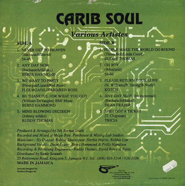 Master Release: 5th Avenue South Presents Carib Soul by Various