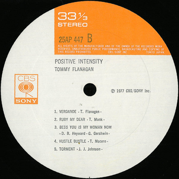 Positive Intensity