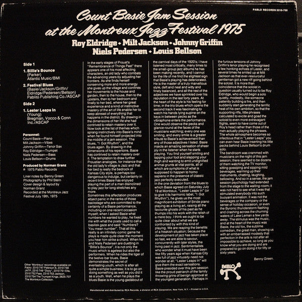 Release: Jam Session At The Montreux Jazz Festival 1975-Vinyl-US-1975-2310 750-4605147