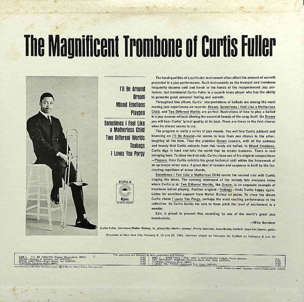 Master Release: The Magnificent Trombone Of Curtis Fuller by Curtis Fuller