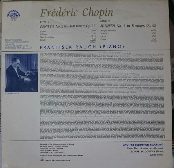 Release: Piano Sonatas Nos. 2 And 3-Vinyl-Czechoslovakia-1976-50 893, SUA ST 50893-9858522