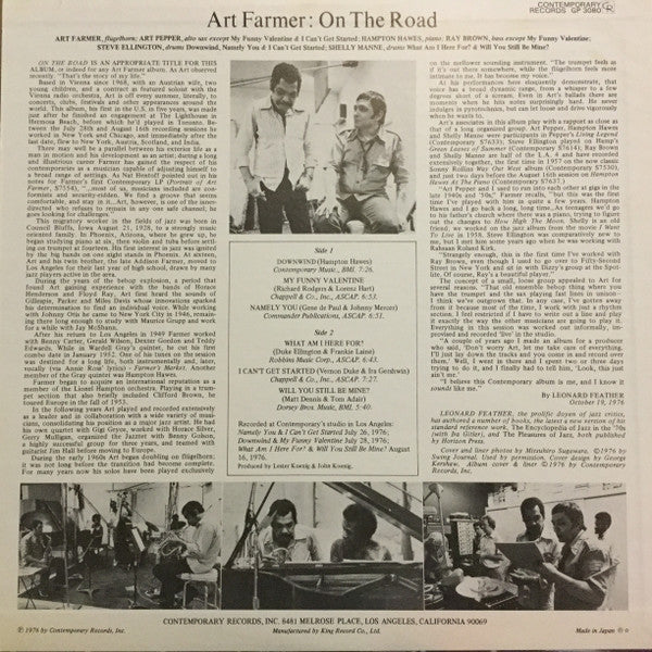 Master Release: On The Road by Art Farmer