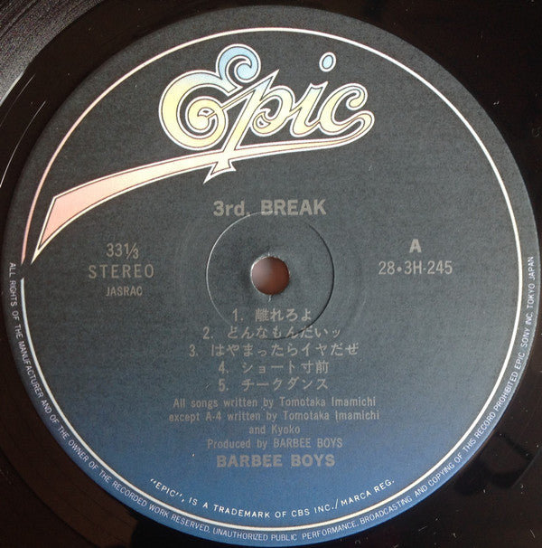 3rd. Break