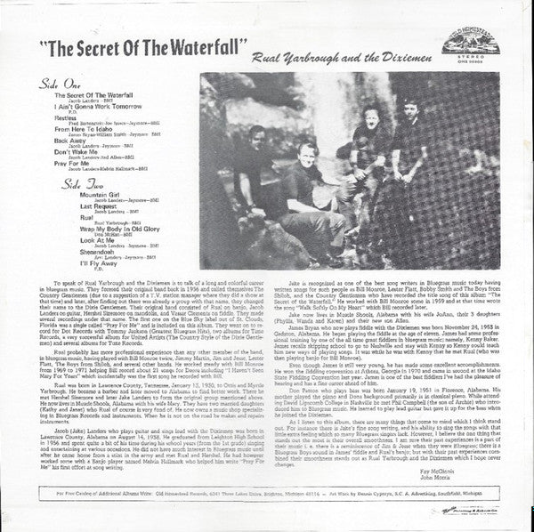 Master Release: The Secret Of The Waterfall by Rual Yarbrough And The Dixiemen
