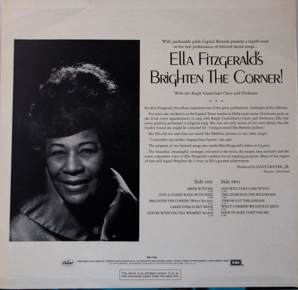 Master Release: Brighten The Corner by Ella Fitzgerald