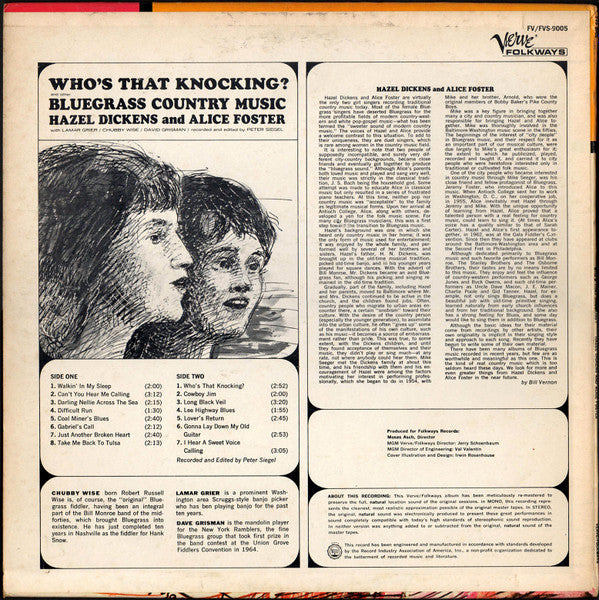 Master Release: Who's That Knocking? And Other Bluegrass Music by Hazel Dickens And Alice Gerrard