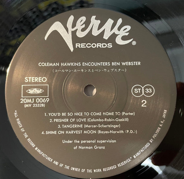 Coleman Hawkins Encounters Ben Webster