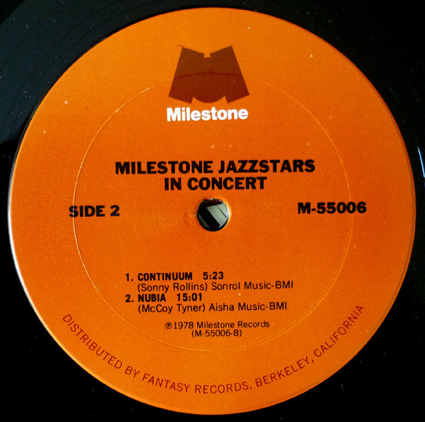 Milestone Jazzstars In Concert
