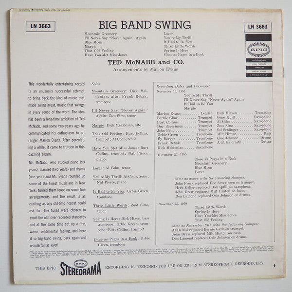 Master Release: Big Band Swing by Ted McNabb