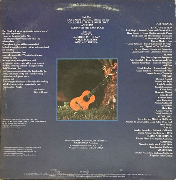 Release: Earl Klugh-Vinyl-US-1976-BN-LA596-G-1536347