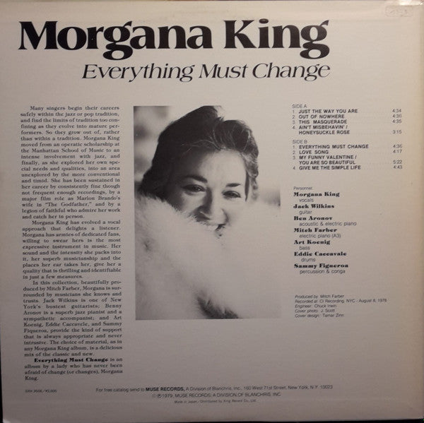 Master Release: Everything Must Change by Morgana King