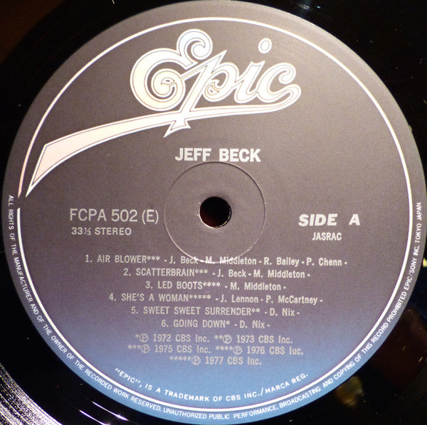 Release: Gold Disc-Vinyl-Japan-1978-FCPA 502-9439276