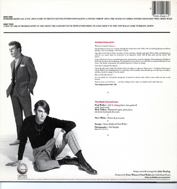 Master Release: Internationalists by The Style Council