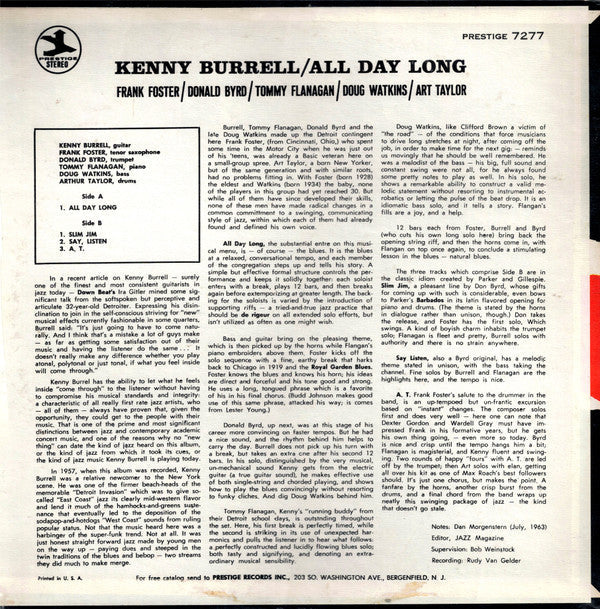 Release: All Day Long-Vinyl-US-1973-PR 7277, PRT-7277-3976268