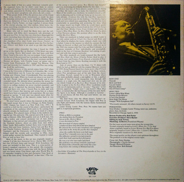 Release: Pres Lives!-Vinyl-US-1977-SJL 1109-3203362