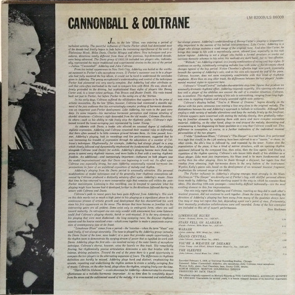 Master Release: In Chicago by Cannonball Adderley