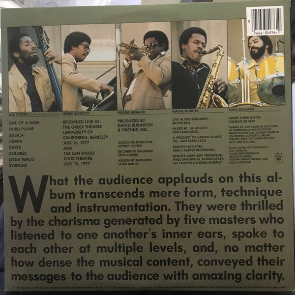 Release: The Quintet-Vinyl-US-None-C2 34976-4818828