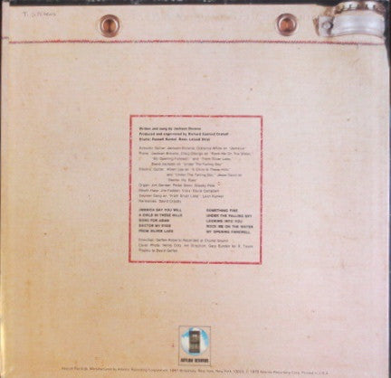 Release: Jackson Browne-Vinyl-US-None-SD 5051-9591945