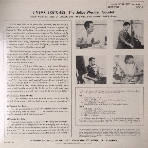 Master Release: Linear Sketches by Julius Wechter Quartet