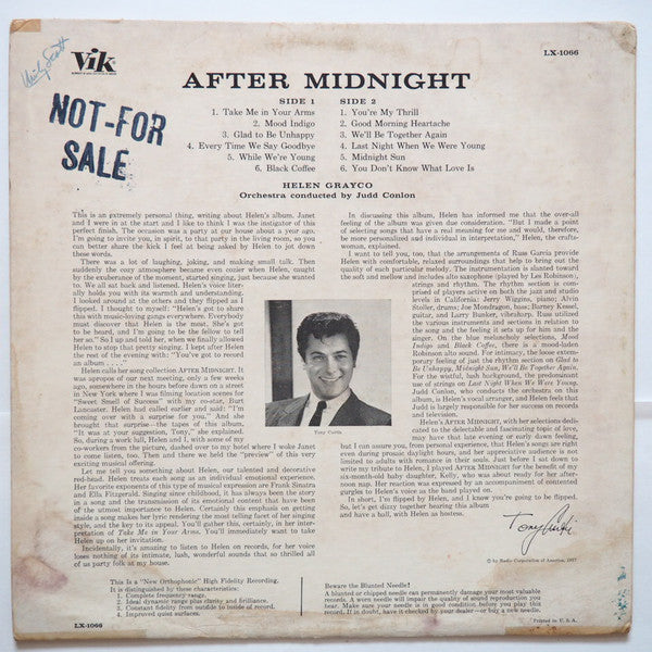 Release: After Midnight-Vinyl-US-1957-LX-1066-2655788