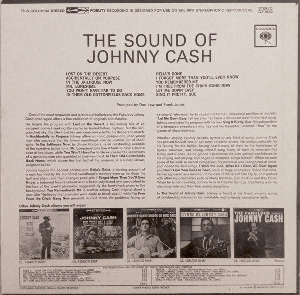 Master Release: The Sound Of Johnny Cash by Johnny Cash