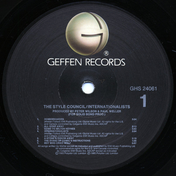 Release: Internationalists-Vinyl-US-1985-GHS 24061-1551518