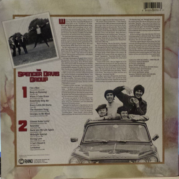 Release: Best Of The Spencer Davis Group-Vinyl-US-1986-RNLP 70172-2590201